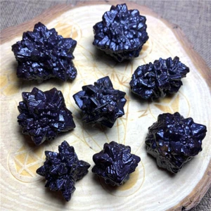 Natürliche ägyptische schwarze Diamant Prophezeiungssteine Kristall Mineral Probe Kristalle - Bild 1 von 9