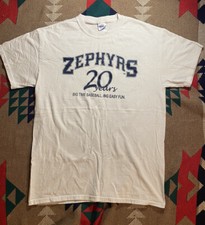 2013 MiLB New Orleans Zephyrs T Shirt Tee 20 Year Anniversary Big Easy Baseball 