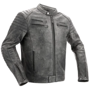 RICHA CHARLESTON Titanium Leather Motorcycle Contemporary/Classic Look Jacket - Picture 1 of 4