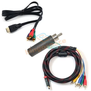 HDMI Male to 3/5RCA Audio Video Component Cable HDTV Converter Adapter - Picture 1 of 14