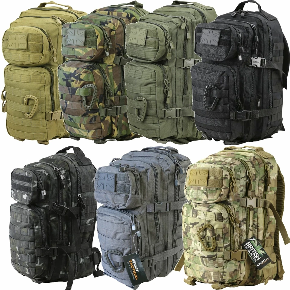Kombat UK Small Tactical Army Assault Military Molle Bag Back Pack Rucksack 28L - Image 1 of 1