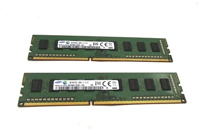 8GB - Lot of 2 SAMSUNG M378B5173EB0-YK0 4GB PC3L-12800U DDR3 1600MHz Memory - Image 1 of 3