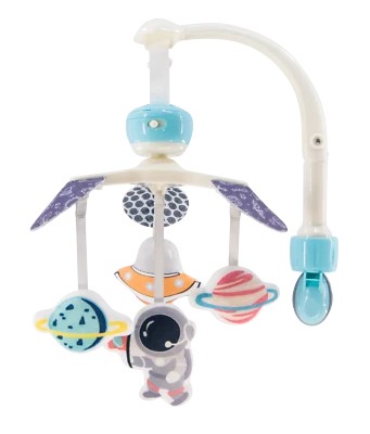 LADIDA Portable Cot Mobile Baby Musical Soothing Crib Toy Girl Boy Design 0m+ UK