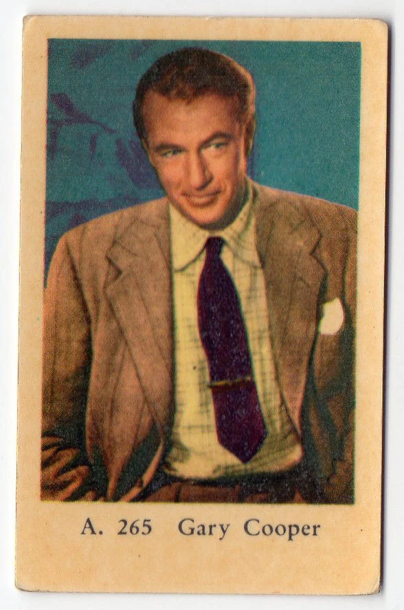 1950s Swedish Film Star Card A Set #265 American Actor Gary Cooper - Image 1 of 1