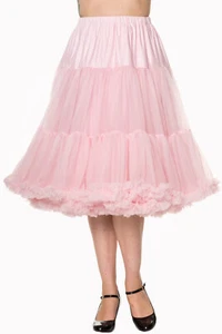 Light Pink Rockabilly Retro Super Soft 26 inches Petticoat Skirt BANNED Apparel - Picture 1 of 1