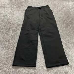 Kids Foot Locker Sweatpants Unisex Large 12/14 Black Straight Leg Fleece 28x27 - Picture 1 of 15