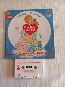 Vtg. Care Bears Cousins Book & Casette Tape Lets Get To Know See Hear Read 270 - Picture 1 of 11