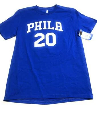 New NBA Philadelphia 70ers Youth 20 Fultz Markelle Tee T-Shirt, Blue, Sz L 14/16 - Image 1 of 3