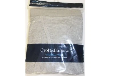 Croft & Barrow серый тепловой брюки размер xlt - двойной слой вязаные манжеты для... - Изображение 1 из 3