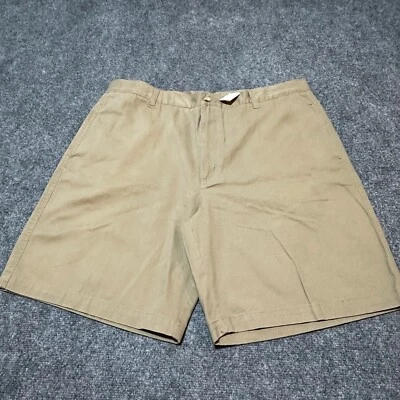 NUEVO Pantalones Cortos Junction West Para Hombres 40 Algodón Tostado Frente Plano Tiro Alto Bolsillos Cortados Foto 1 de 4