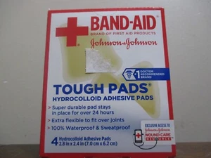 Pflaster von Johnson robuste Pads 4 Pads 2,8 x 2,4 Zoll - Bild 1 von 1
