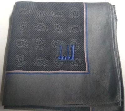 LENÇO DUNHILL USADO VINTAGE CACHECOL LENÇO ALGODÃO LENÇO 19" MASCULINO - Imagem 1 de 3