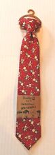 Wembley Boys' Christmas Reindeer Red Clip-On Tie Washable Holiday Boy Tie NEW