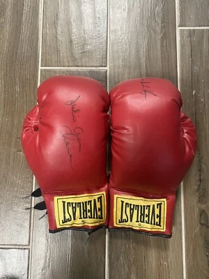 Oscar De La Hoya & Julio Cesar Chavez Jr. Signed Everlast Boxing Gloves - Image 1 of 4
