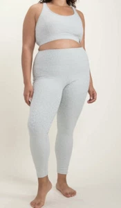 Plus Size Workout Activewear 2 Pieces Crop Top+Leggings Set - Picture 1 of 1