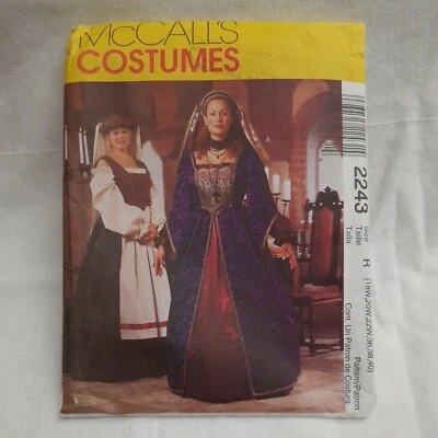 McCall's Costumes 2243 Renaissance Skirt Blouse Headpiece Veil Sizes 18W-20W-22W - Image 1 of 4