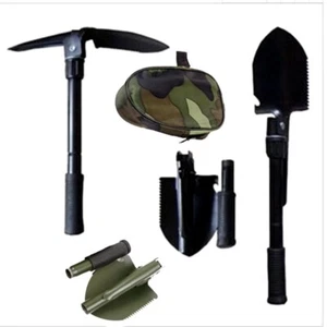 Foldable Shovel, Portable, Camping, Outdoor, with Compass, Storage Bag - Picture 1 of 10