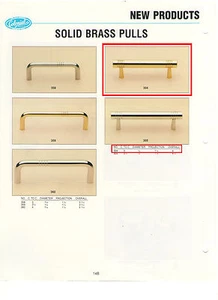 COLONIAL BRONZE #304 ROD PULL, POLISHED BRASS, 3" C-C - Bild 1 von 1