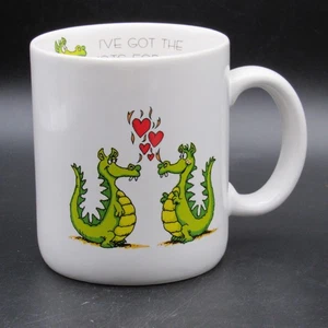 Vagabond Creations Papel Mug, "Hots for You", Love-struck Dragons, Vintage - Picture 1 of 12