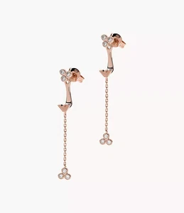 Emporio Armani Ohrringe Roségoldfarben Sterlingsilber Ohrhänger Jacke - Bild 1 von 5