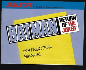 SOLO MANUAL Batman: Return of the Joker (Nintendo Entertainment System, 1991) - Imagen 1 de 3