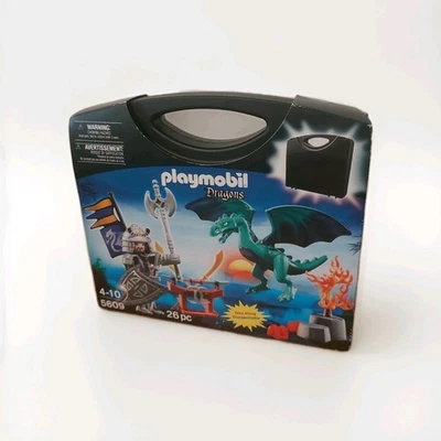 Playmobil Dragons 5609: Valisette Chevaliers Dragon Asie/ Neuf Et Scellé - Photo 1/4