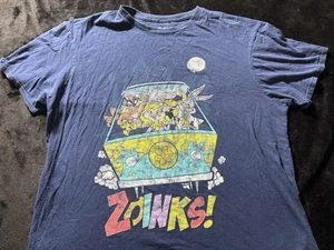 Looney Tunes X Scooby Doo Mystery Machine Colab Warner Bros T Shirt Men’s Large - Picture 1 of 6