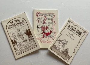 lot of 3 Gwen Petersen cowboy (cowgirl) poetry books - Imagen 1 de 7