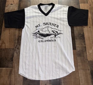 My. Shasta California Travel Souvenir T-Shirt Baseball Style Single Stitch M - Picture 1 of 6
