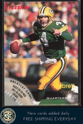 Brett Favre 1996 Fleer #51 Green Bay Packers HOF QB Legend - Image 1 of 2