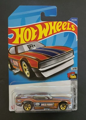 Hot Wheels HW 2021 tira de arrastre #9, '71 Mustang coche divertido, marrón, coleccionista #245 Foto 1 de 4