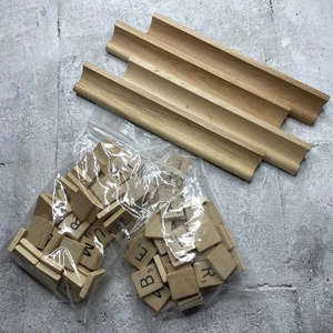 Vintage Selchow and Richter Scrabble, Replacement Letter Tiles, Holders - Picture 1 of 11