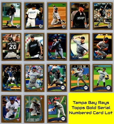 Toronto Blue Jays Topps Gold Serial Numbered #/2009 Baseball Card Lot (18) NM - Image 1 of 4