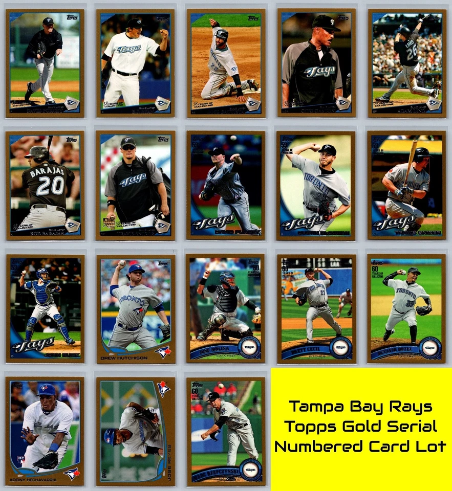 Lote de tarjetas de béisbol Toronto Blue Jays Topps serie dorada numeradas #/2009 (18) casi nuevas Foto 1 de 4