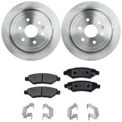 Kit de rotores y pastillas de disco de freno trasero para Cadillac SRX 2010 2011 2012 2013-2016 Foto 1 de 4