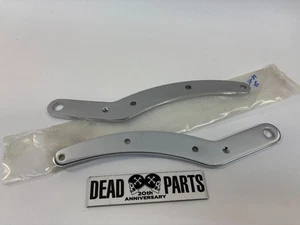 Harley chrome 4 speed swing arm Panhead Shovelhead fender struts mounts - Picture 1 of 1