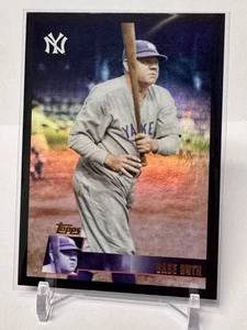 2025 Topps Archives Babe Ruth Black Foil SP #144 Yankees - Picture 1 of 3