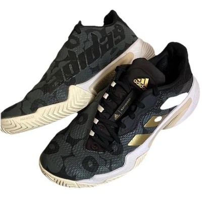 Zapato de tenis Adidas para mujer Court Barricade Marenkko 8,5 negro/dorado Foto 1 de 4