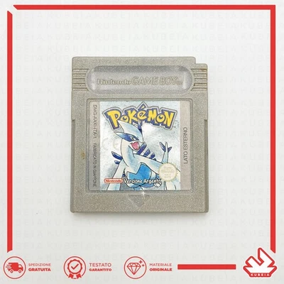 POKEMON ARGENTO - BATTERIA NUOVA - ORIGINALE 🇮🇹 ITALIANO - NINTENDO GAME BOY - Immagine 1 di 4