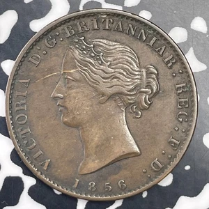 1856 Nova Scotia 1/2 Penny Token Lot#C1365 Obverse Scratch - Picture 1 of 2