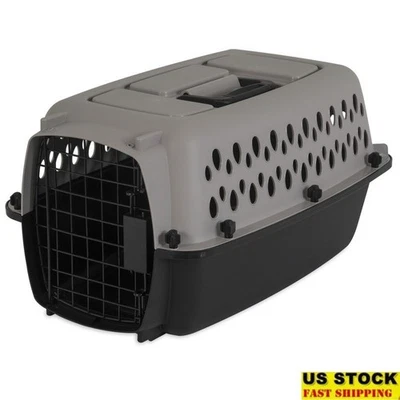 Portable Plastic Dog Crate X-Small Pet Carrier Pets up to 10 lbs Safe Travel New - Image 1 of 4