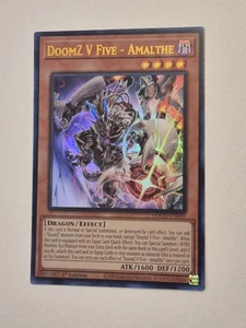 Yugioh! 1x DoomZ V Five - Amalthe DOOD-EN009 Ultra Rare 1st Ed NM - Picture 1 of 3