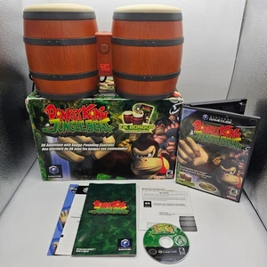 Donkey Kong Jungle Beat Game & Bongos w Box Complete CIB Nintendo GameCube - Bild 1 von 11
