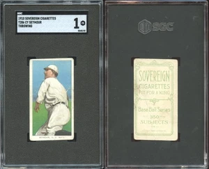 T206 Cy Seymour ~~ SGC 1 ~~ Sovereign 350 Back - Bild 1 von 1