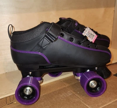 Patines de velocidad Pacer GTX 500 para hombre’s 10 para mujer’s 11 negro/púrpura nuevos Foto 1 de 4