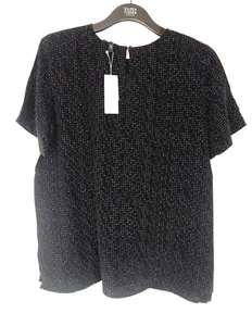 Eileen Fisher Morse Code Tencel Viscose Box Top Size 4 NWT $158 - Picture 1 of 9