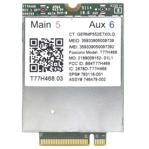 2X(4G Module LT4211 T77H468 GOBI5000 LTE/EV-DO/HSPA+WWAN Card5901 - Photo 1/6