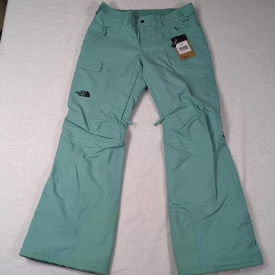 Pantalones de nieve North Face Freedom para mujer talla mediana aislados verdes esquí snowboard Foto 1 de 4