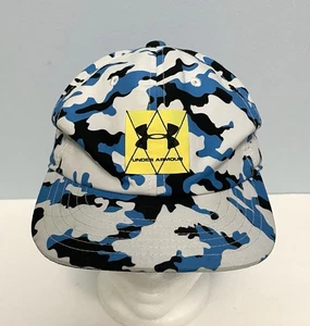 Under Armour Adjustable Youth Size Hat Blue Camo Flat Fit Cap - Picture 1 of 8