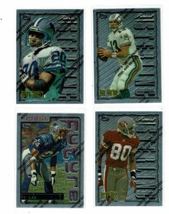 1996 Topps Finest Football Seies 1 complete Bronze/Silver 164 card set Nr Mt/Mt - Picture 1 of 6